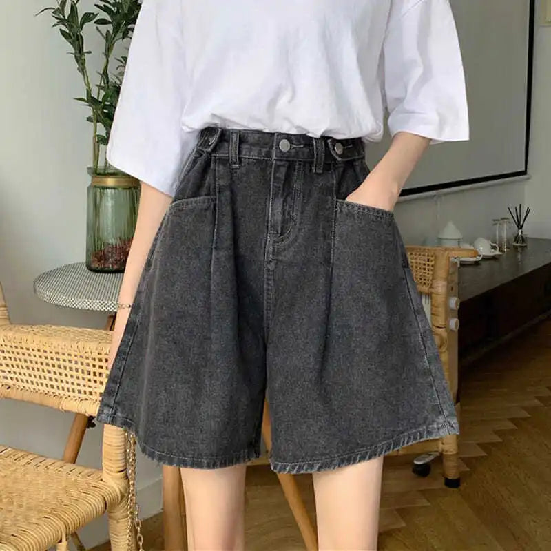 High Waist Denim Shorts