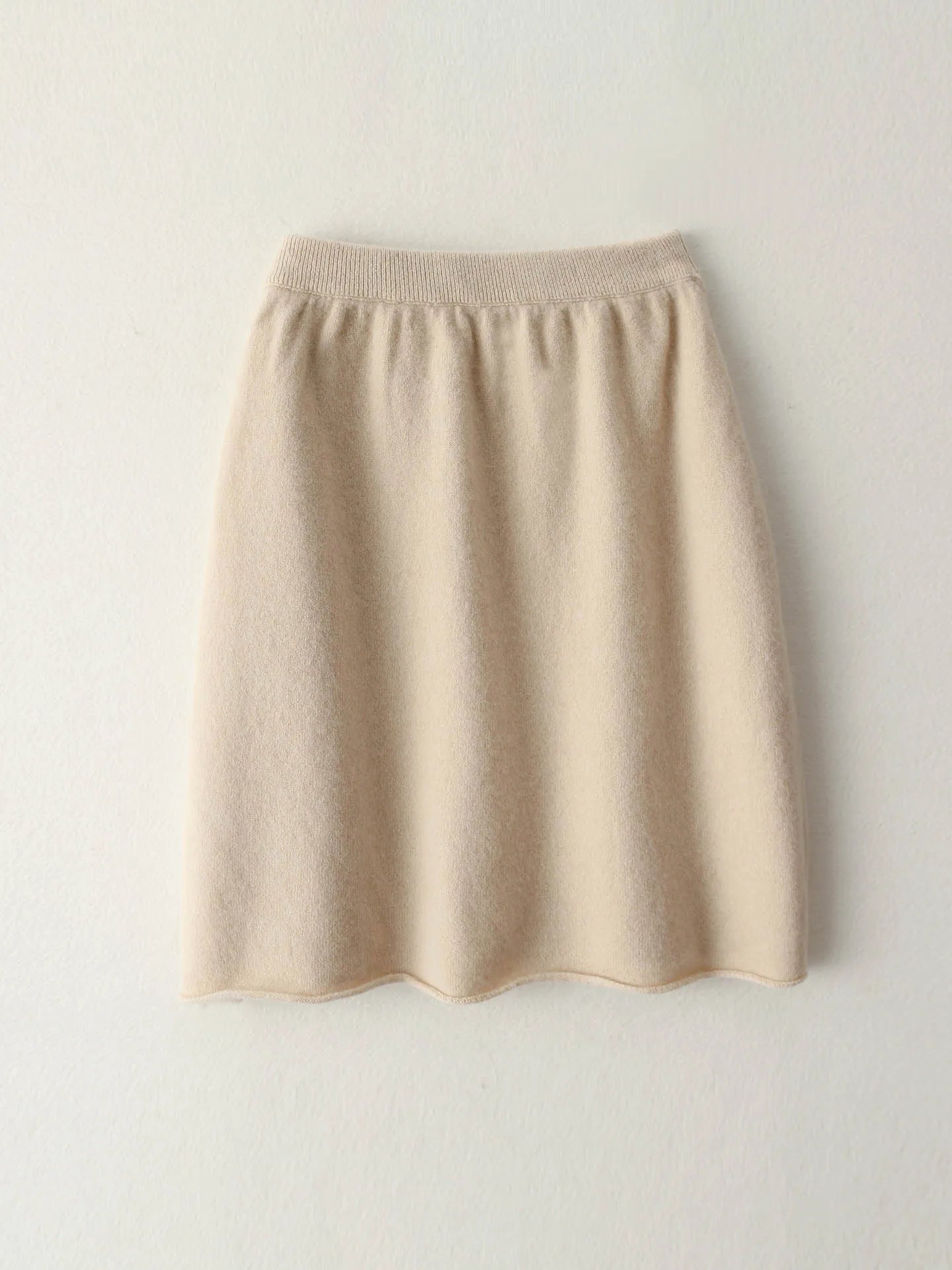 Women's 100% Pure Wool Half Skirt Autumn Winter Mid-calf Knitted Pleated Skirt A-line High Waist Office Lady Dress Versatile